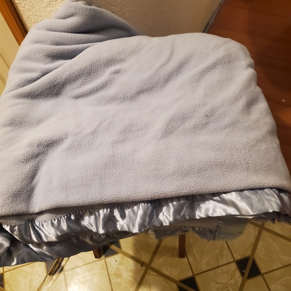 Bedding Vintage Fieldcrest Blanket Soft Baby Blue Thermal Blue Silky